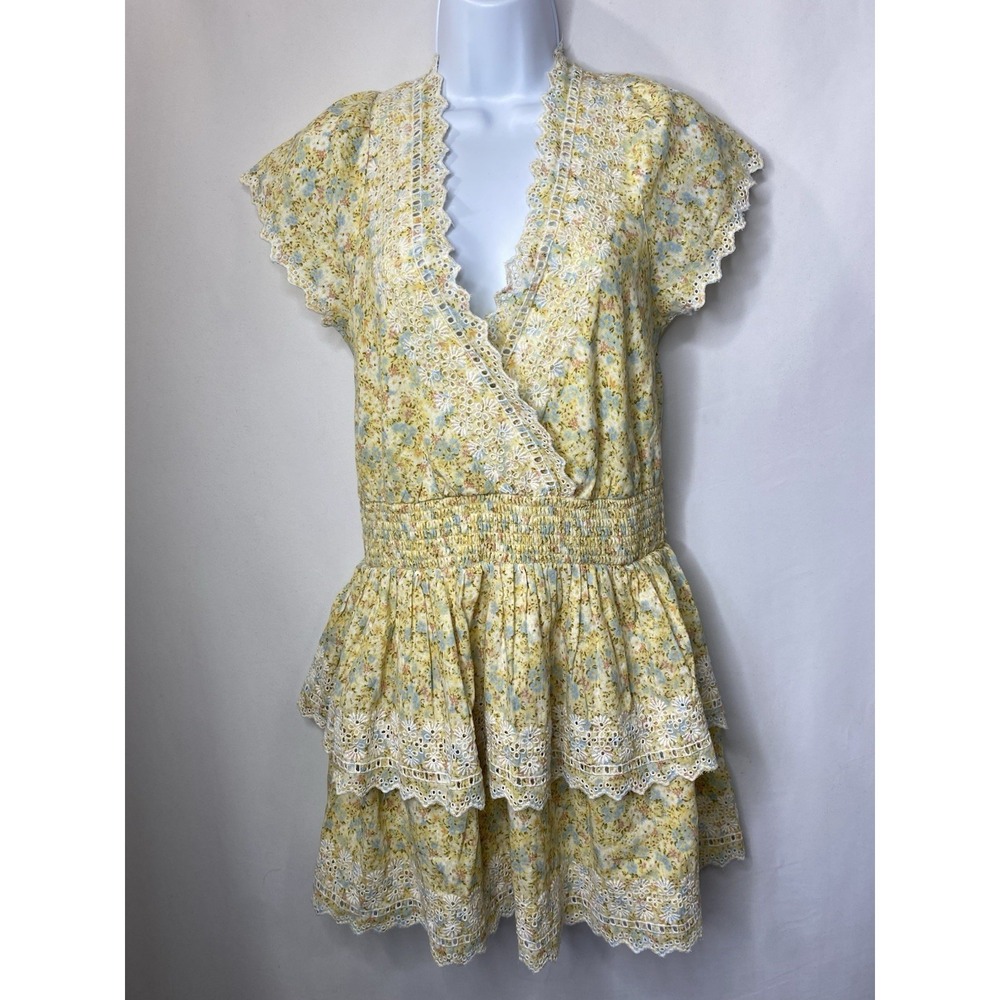 American Eagle Womens Butter Yellow Milk Maid Dress Size Medium Coastal Cottage